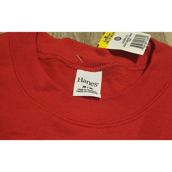 Louisville Cardinals Sweatshirt Medium New With‎ Tags Red College Crewneck. - Picture 4 of 4